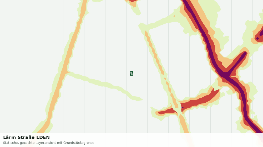 Statische Kartenansicht: Lärm Straße LDEN