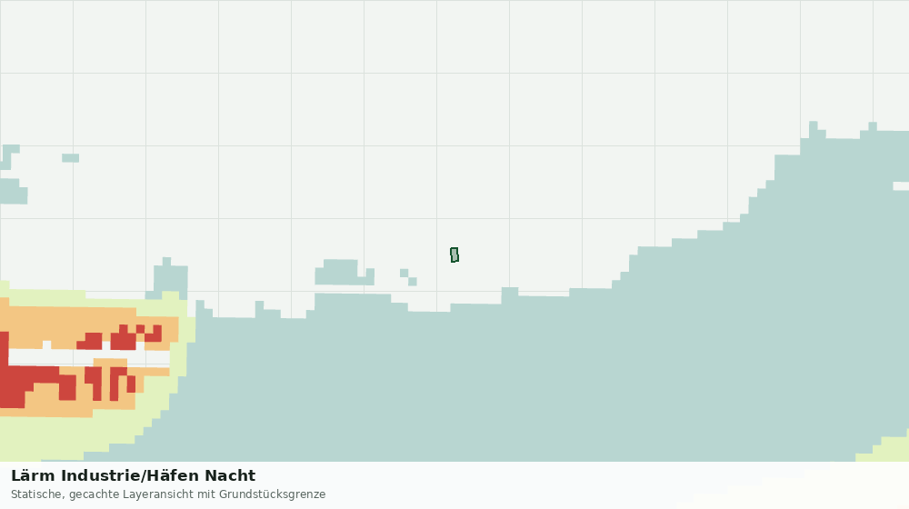 Statische Kartenansicht: Lärm Industrie/Häfen Nacht