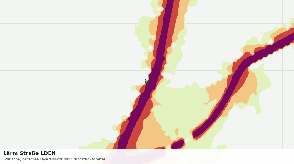 Statische Kartenansicht: Lärm Straße LDEN