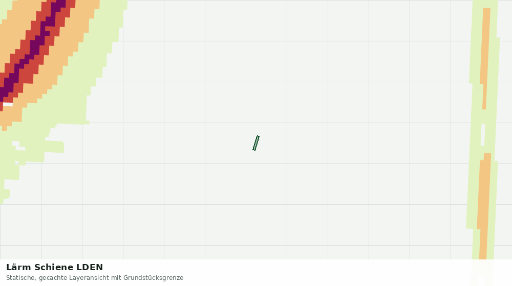 Statische Kartenansicht: Lärm Schiene LDEN