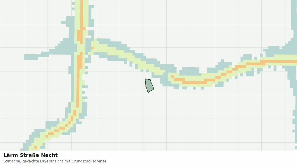 Statische Kartenansicht: Lärm Straße Nacht