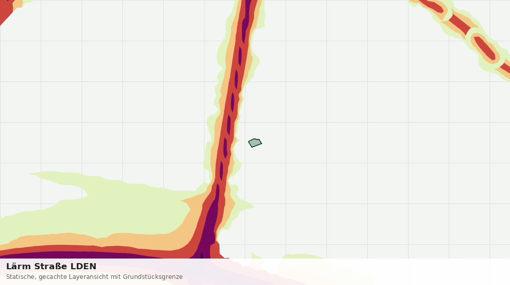 Statische Kartenansicht: Lärm Straße LDEN