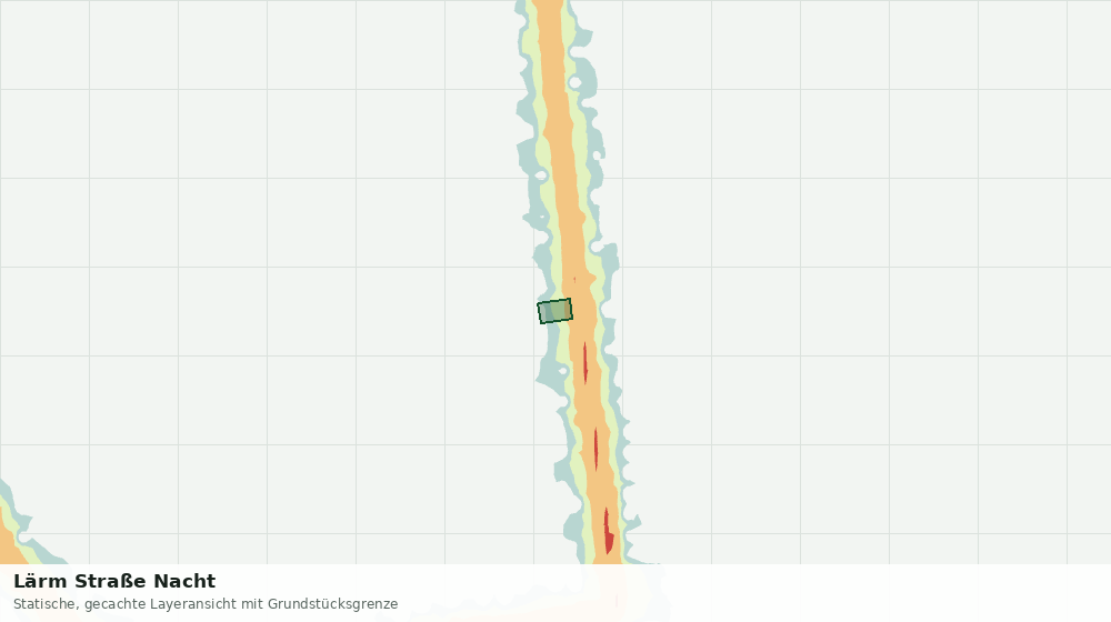 Statische Kartenansicht: Lärm Straße Nacht