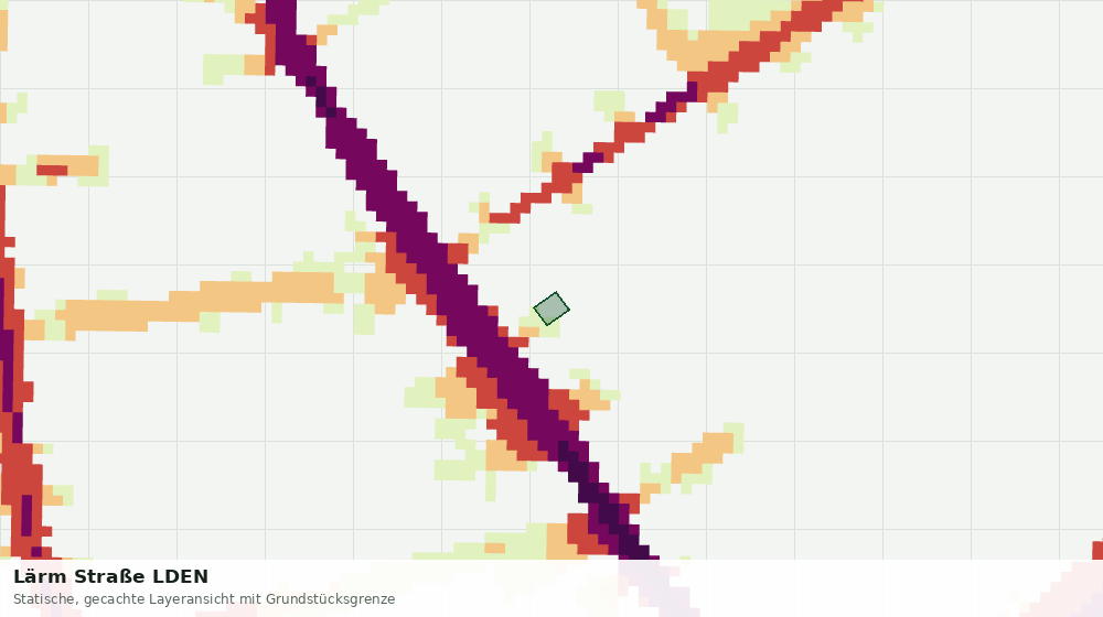 Statische Kartenansicht: Lärm Straße LDEN