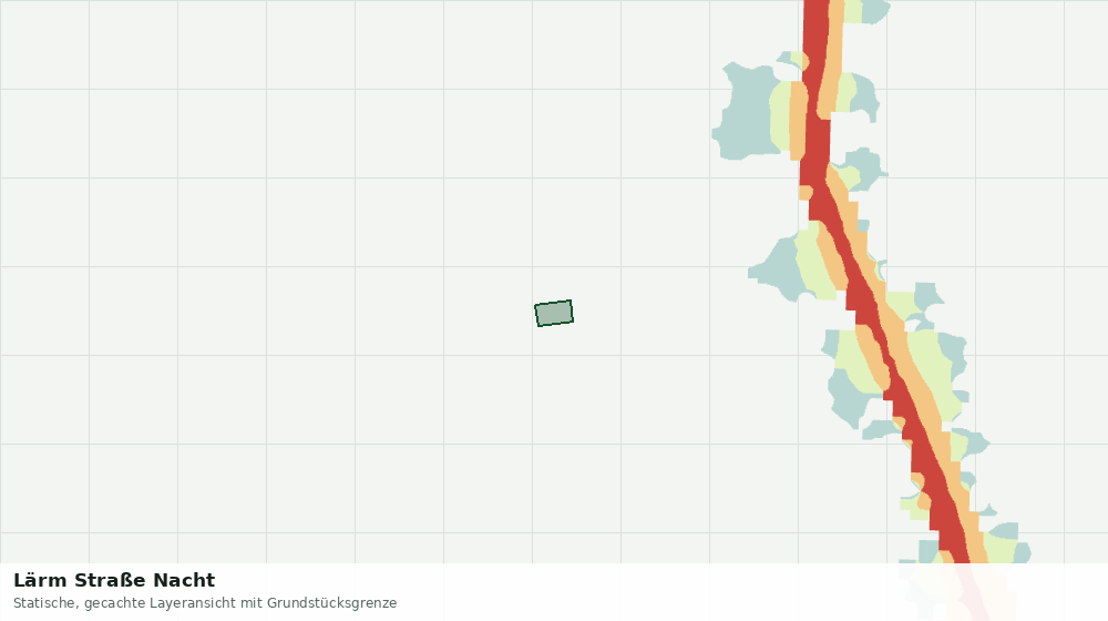 Statische Kartenansicht: Lärm Straße Nacht
