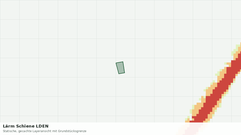Statische Kartenansicht: Lärm Schiene LDEN