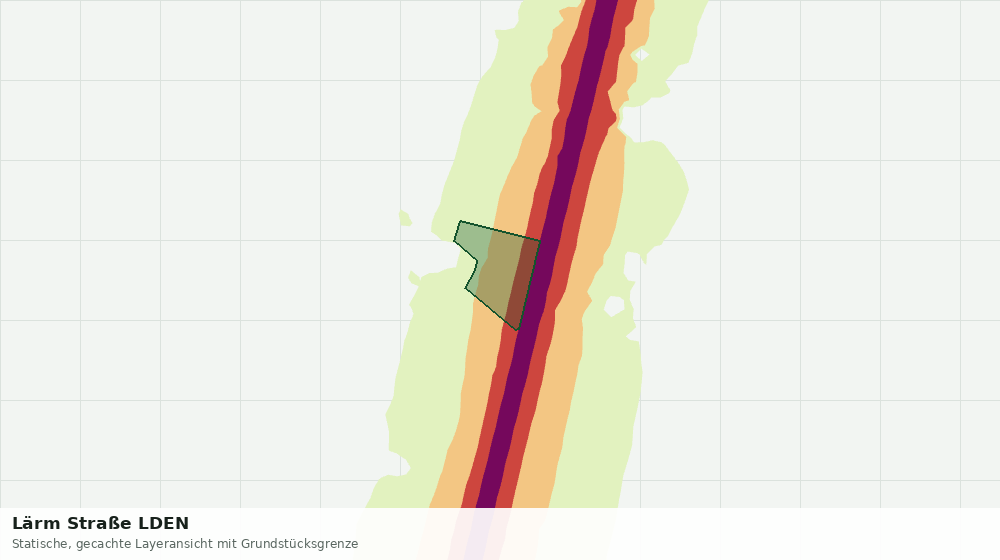 Statische Kartenansicht: Lärm Straße LDEN