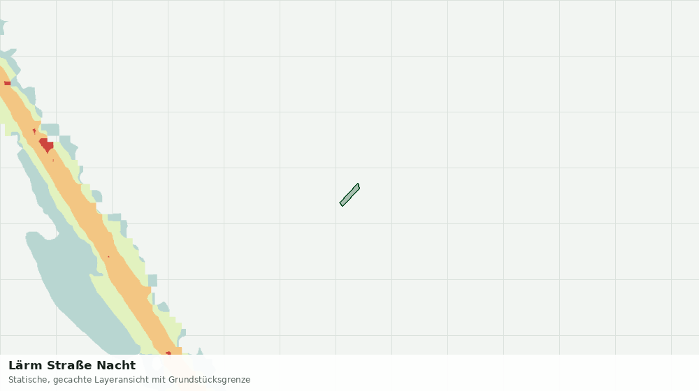 Statische Kartenansicht: Lärm Straße Nacht