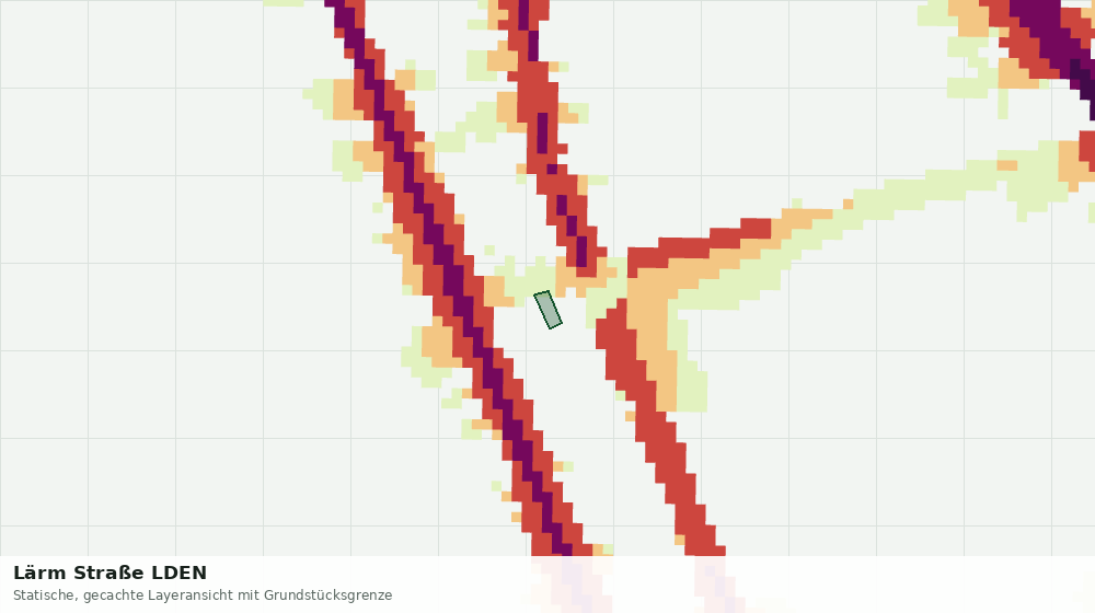Statische Kartenansicht: Lärm Straße LDEN