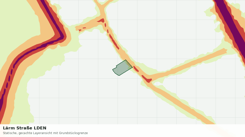 Statische Kartenansicht: Lärm Straße LDEN
