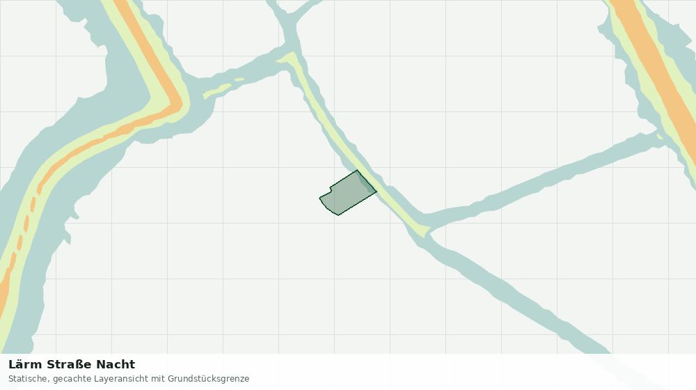Statische Kartenansicht: Lärm Straße Nacht
