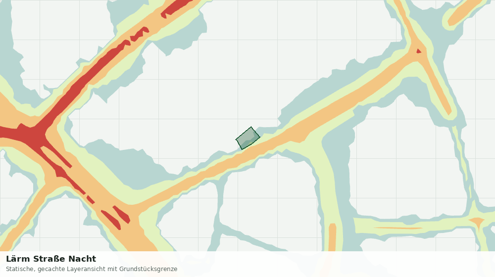 Statische Kartenansicht: Lärm Straße Nacht