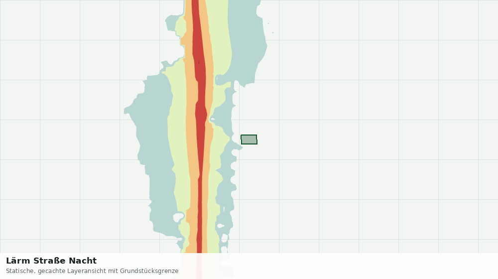Statische Kartenansicht: Lärm Straße Nacht