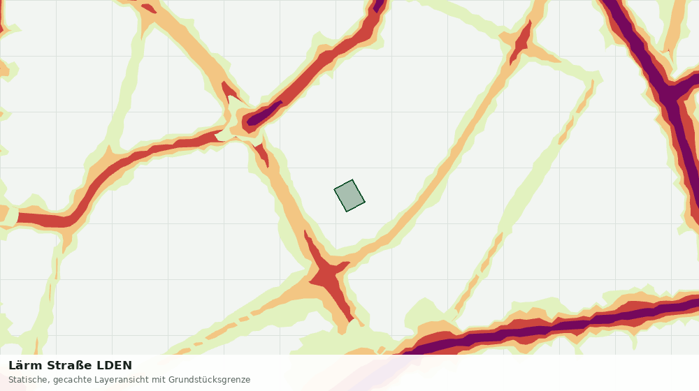 Statische Kartenansicht: Lärm Straße LDEN