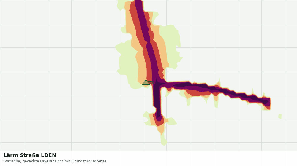 Statische Kartenansicht: Lärm Straße LDEN