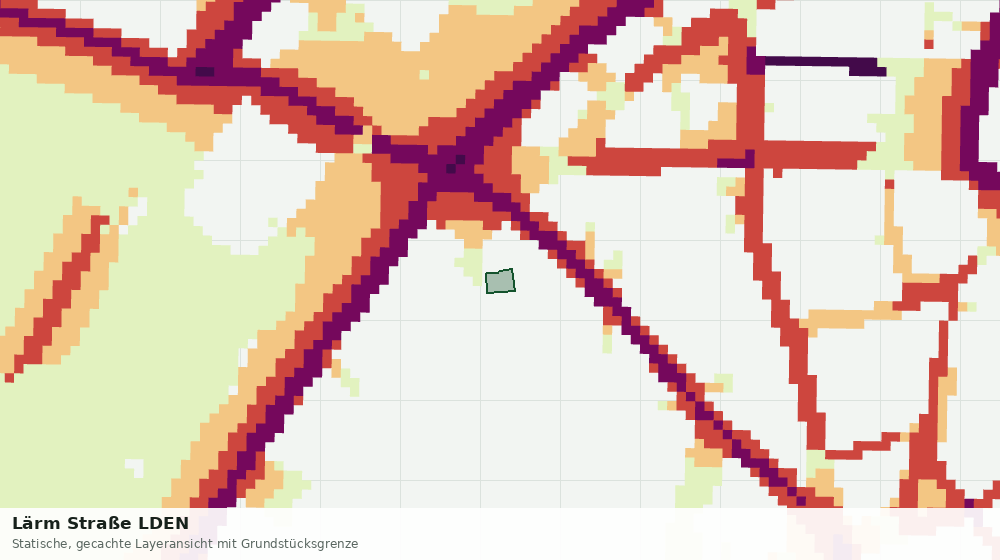 Statische Kartenansicht: Lärm Straße LDEN
