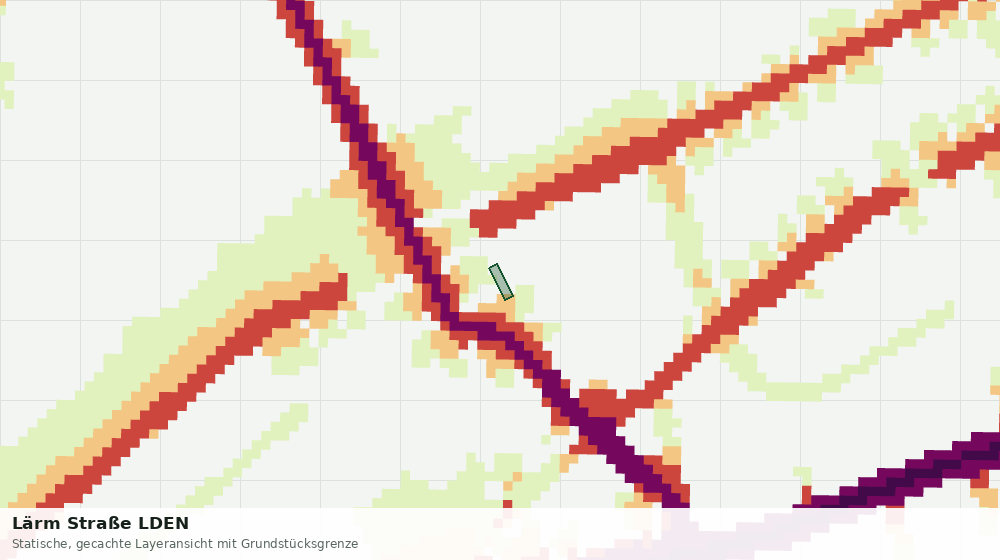 Statische Kartenansicht: Lärm Straße LDEN