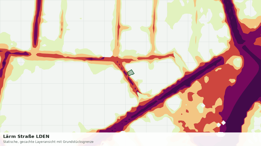 Statische Kartenansicht: Lärm Straße LDEN