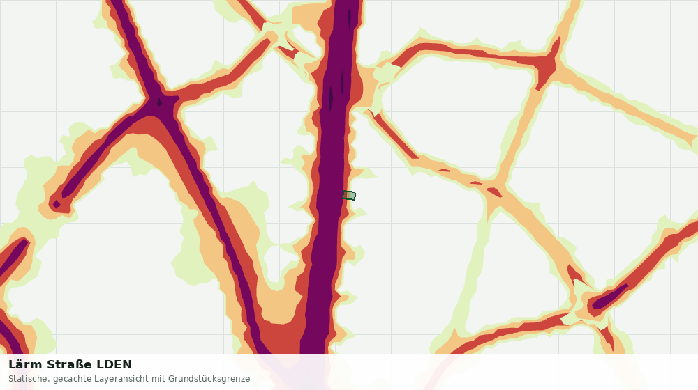 Statische Kartenansicht: Lärm Straße LDEN
