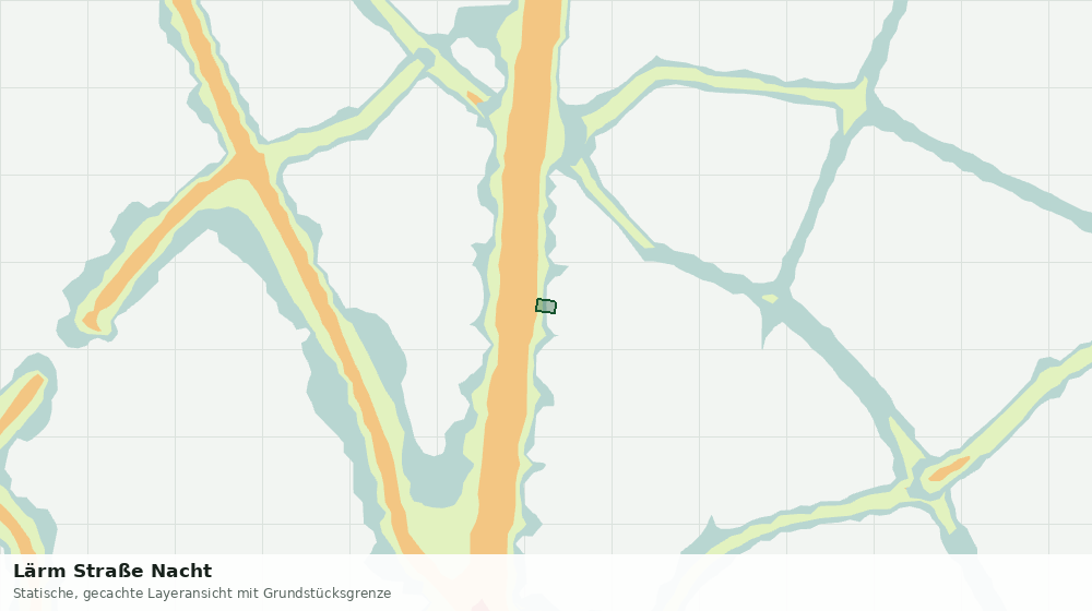 Statische Kartenansicht: Lärm Straße Nacht