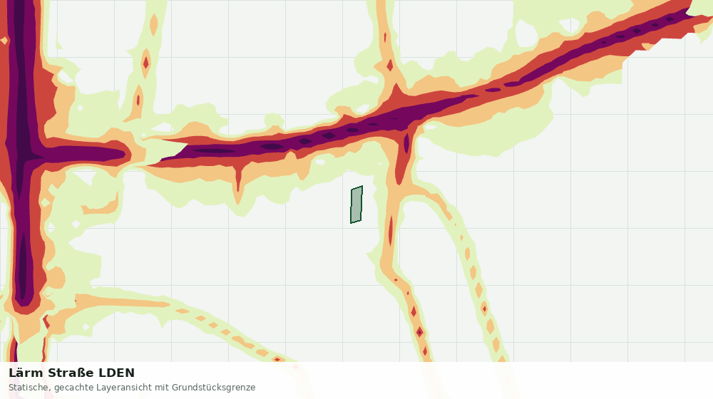 Statische Kartenansicht: Lärm Straße LDEN
