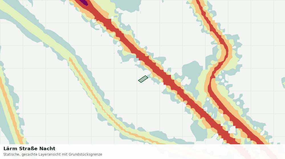 Statische Kartenansicht: Lärm Straße Nacht