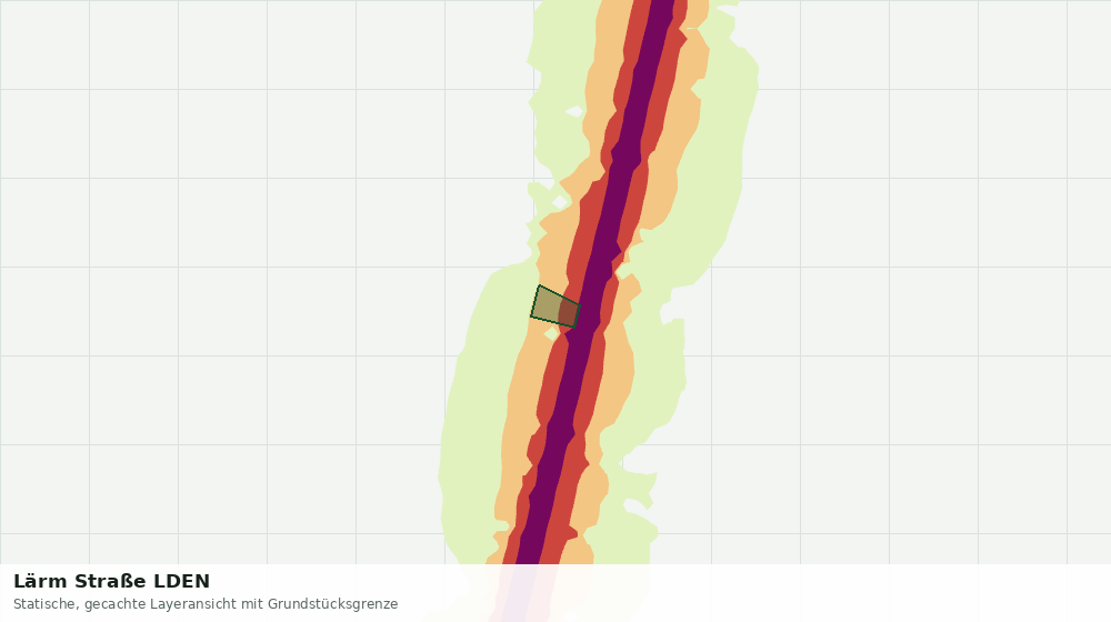 Statische Kartenansicht: Lärm Straße LDEN
