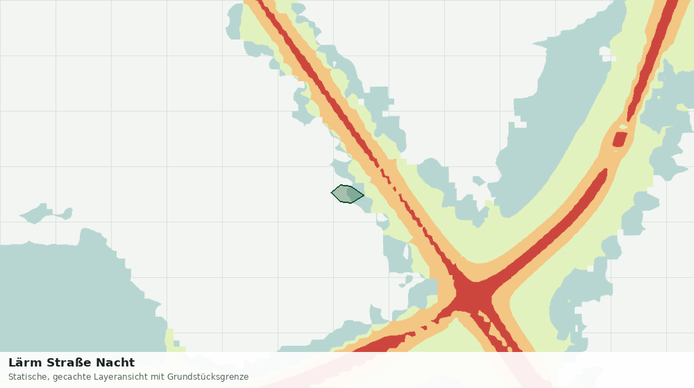 Statische Kartenansicht: Lärm Straße Nacht