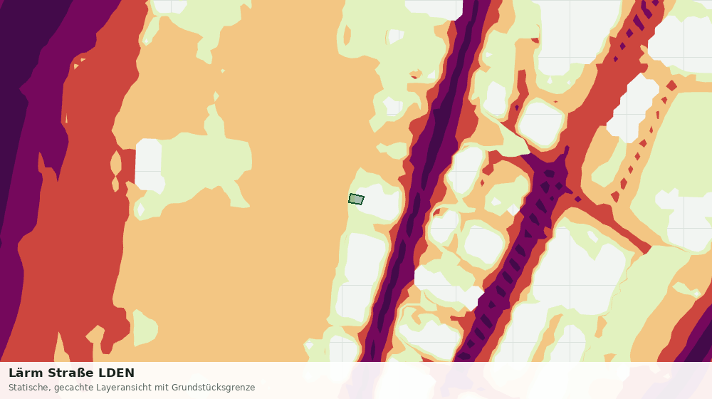 Statische Kartenansicht: Lärm Straße LDEN