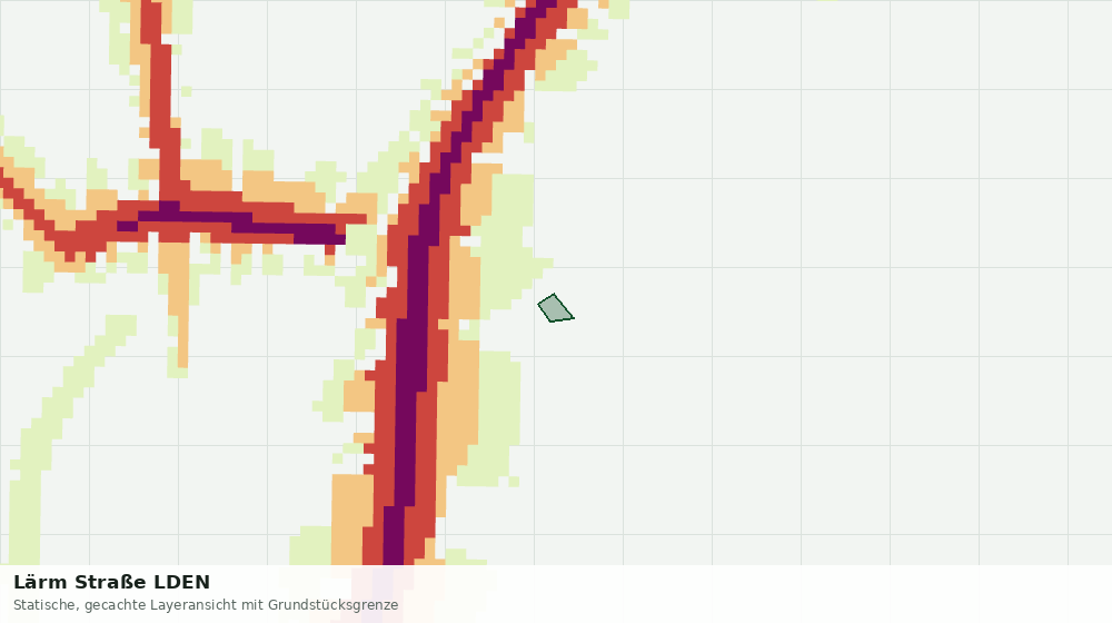 Statische Kartenansicht: Lärm Straße LDEN