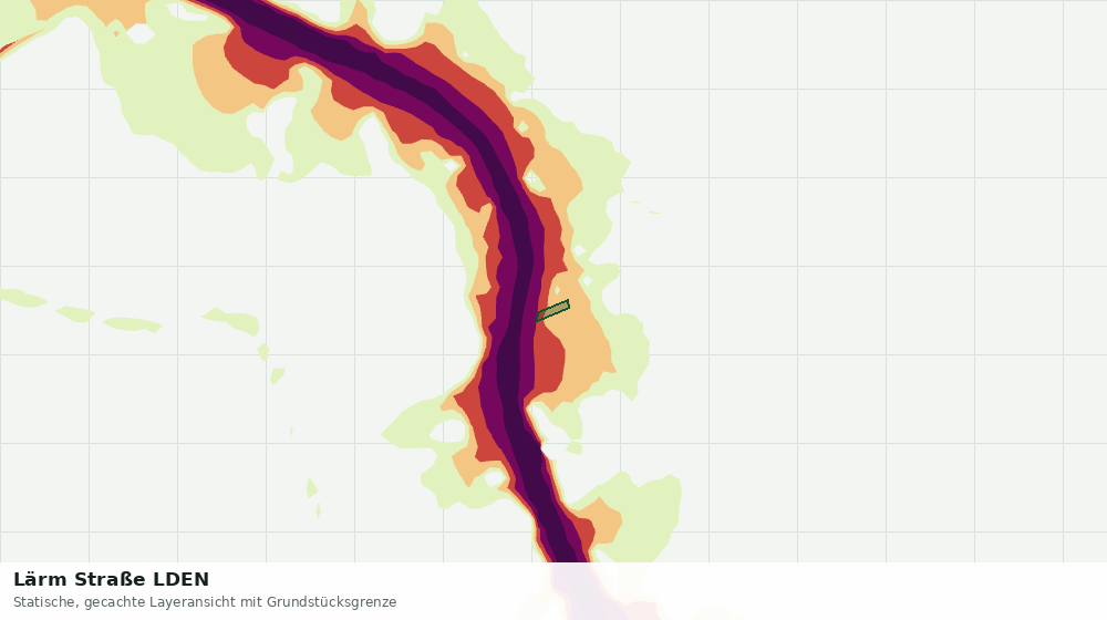 Statische Kartenansicht: Lärm Straße LDEN