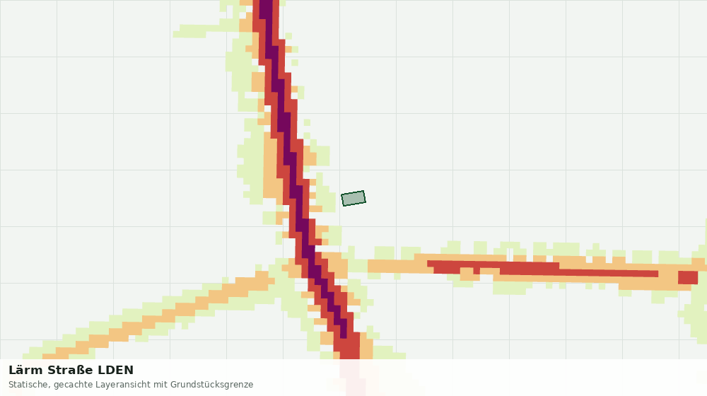Statische Kartenansicht: Lärm Straße LDEN