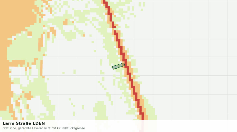 Statische Kartenansicht: Lärm Straße LDEN