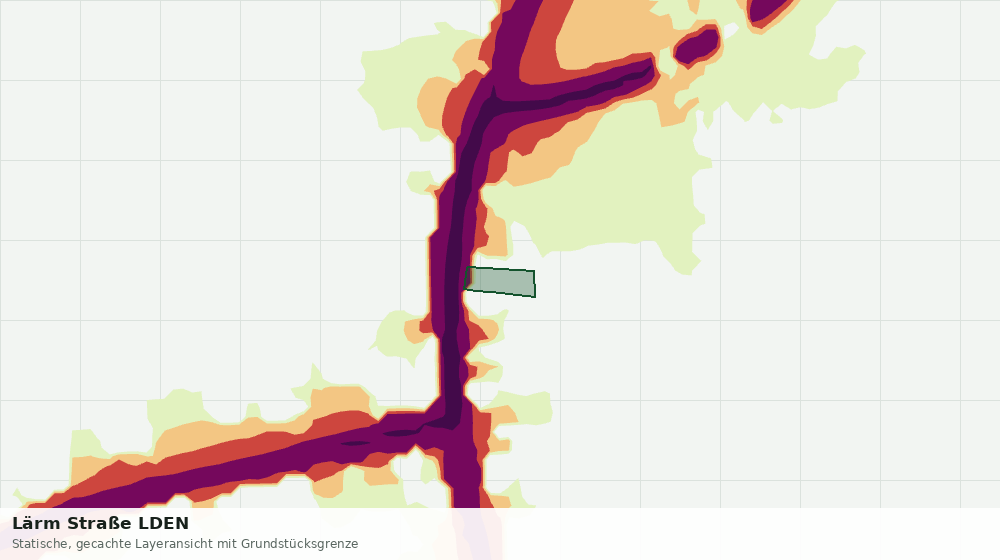 Statische Kartenansicht: Lärm Straße LDEN