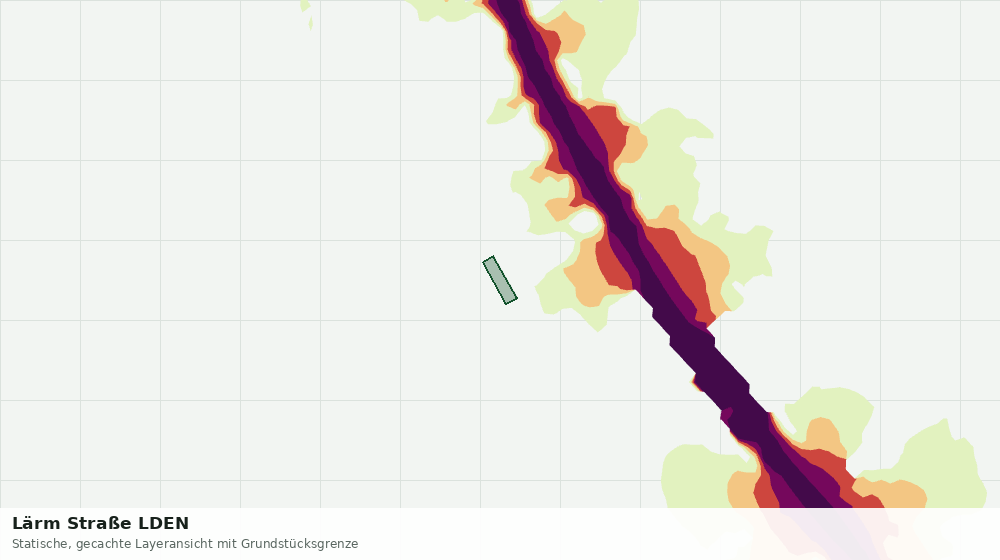 Statische Kartenansicht: Lärm Straße LDEN