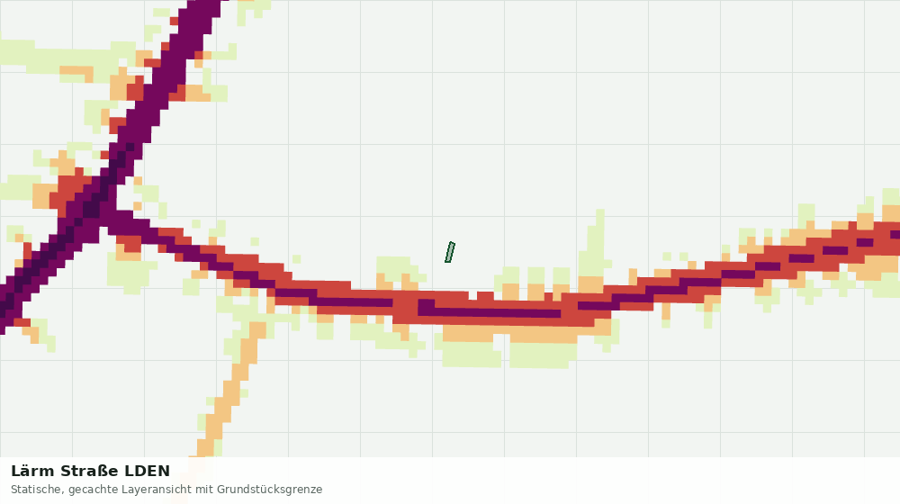 Statische Kartenansicht: Lärm Straße LDEN