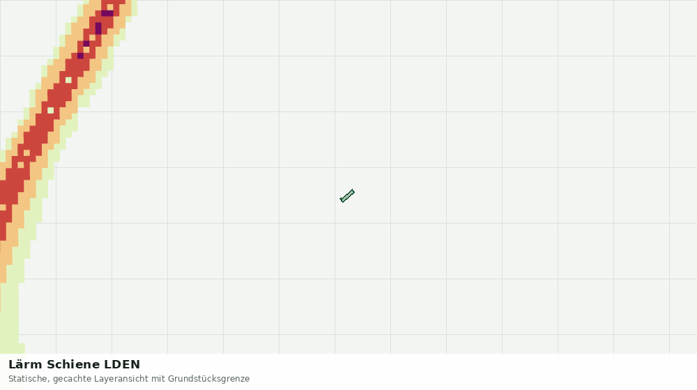 Statische Kartenansicht: Lärm Schiene LDEN