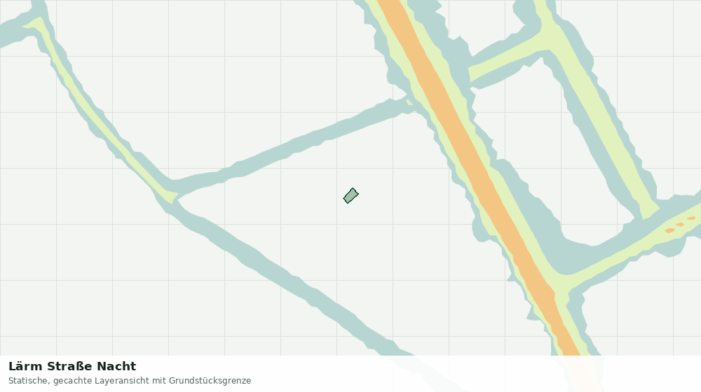 Statische Kartenansicht: Lärm Straße Nacht