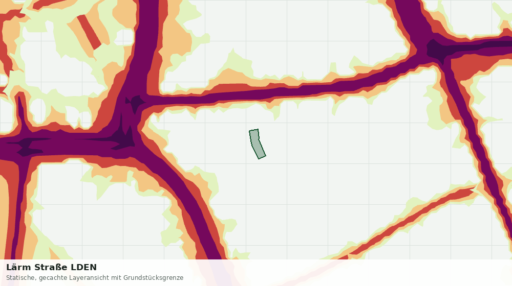 Statische Kartenansicht: Lärm Straße LDEN