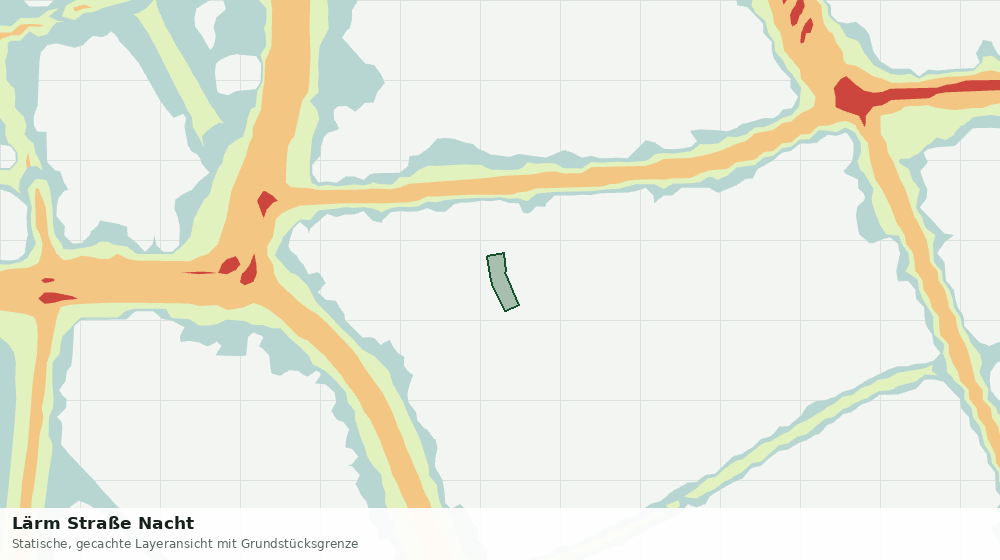 Statische Kartenansicht: Lärm Straße Nacht