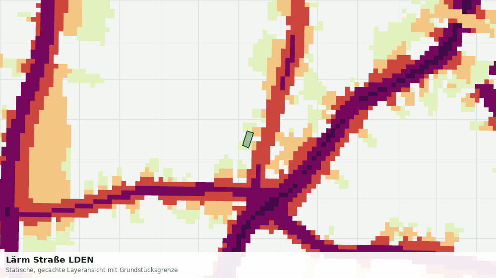 Statische Kartenansicht: Lärm Straße LDEN