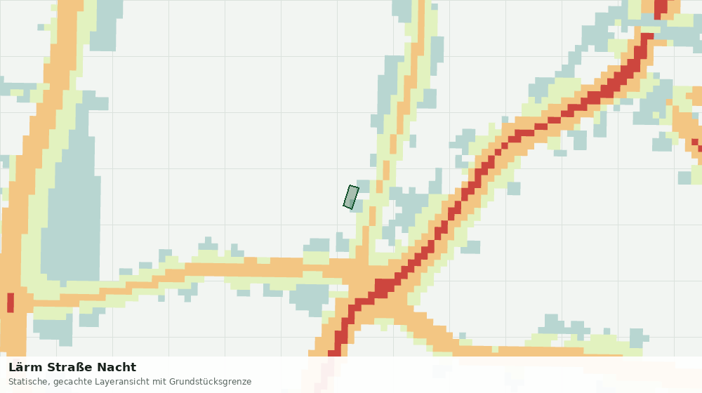 Statische Kartenansicht: Lärm Straße Nacht