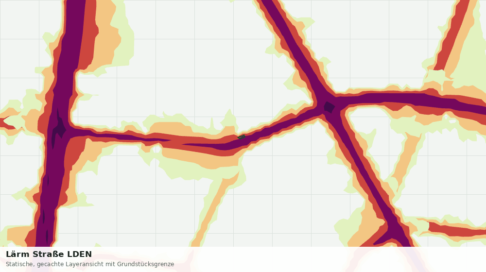 Statische Kartenansicht: Lärm Straße LDEN