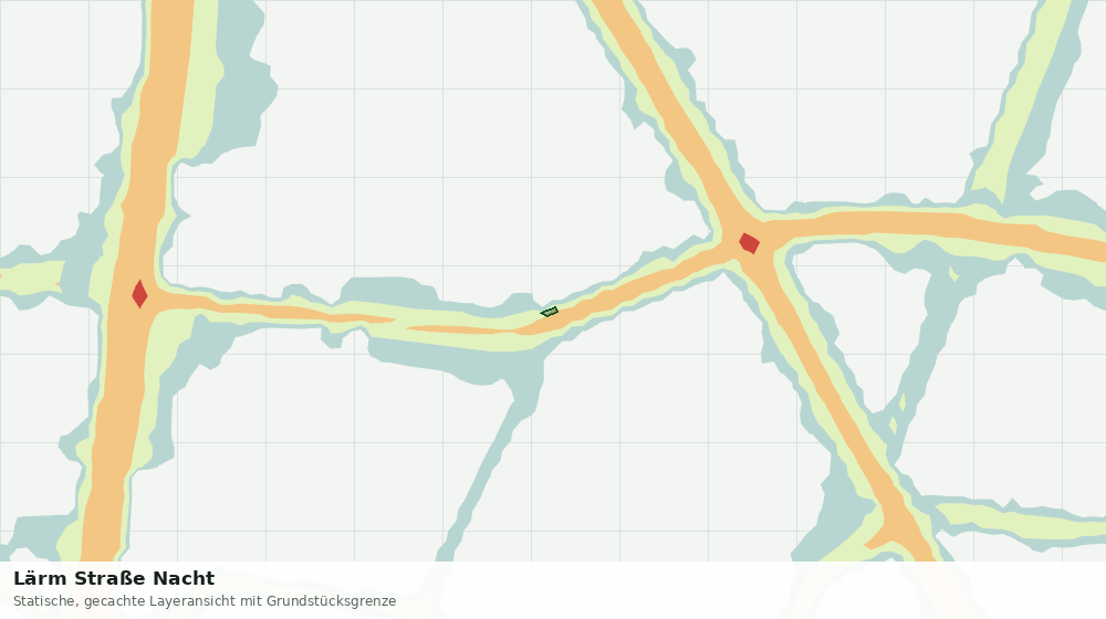 Statische Kartenansicht: Lärm Straße Nacht