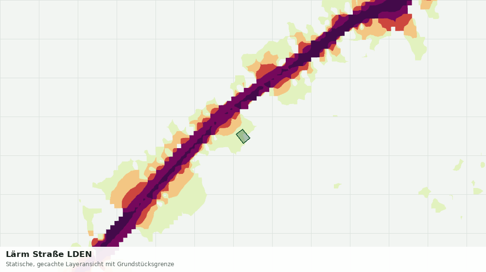 Statische Kartenansicht: Lärm Straße LDEN