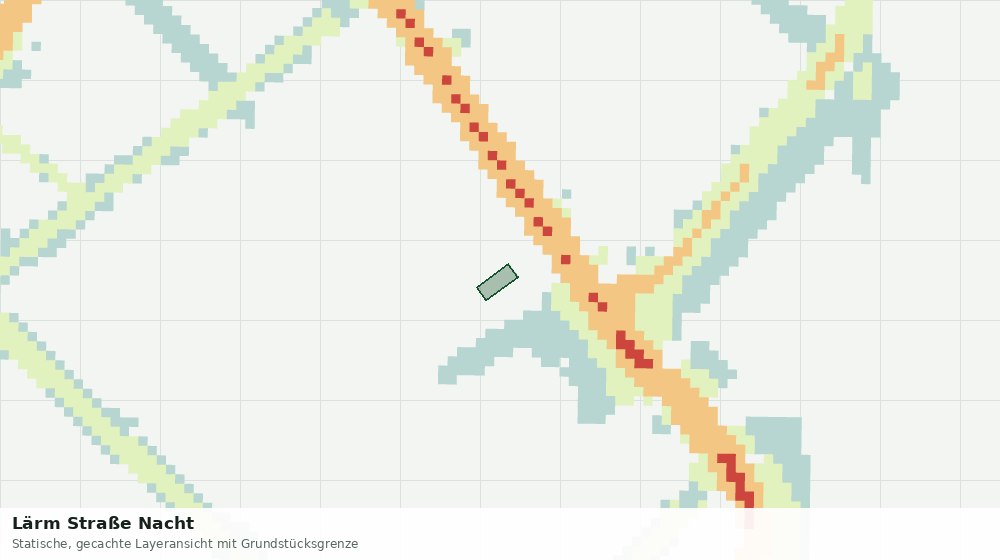 Statische Kartenansicht: Lärm Straße Nacht