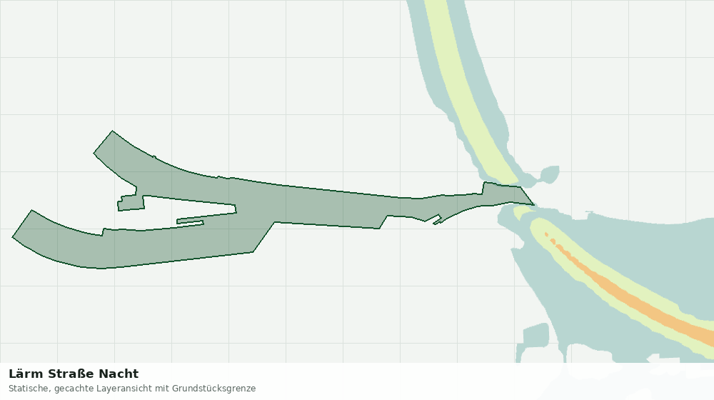 Statische Kartenansicht: Lärm Straße Nacht