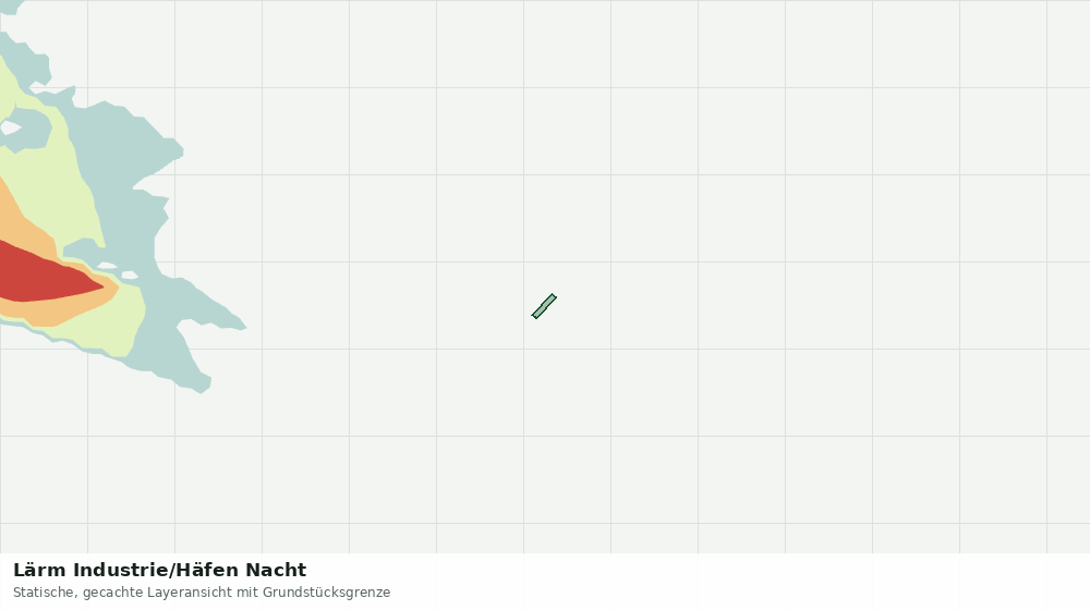 Statische Kartenansicht: Lärm Industrie/Häfen Nacht