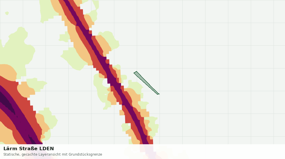 Statische Kartenansicht: Lärm Straße LDEN