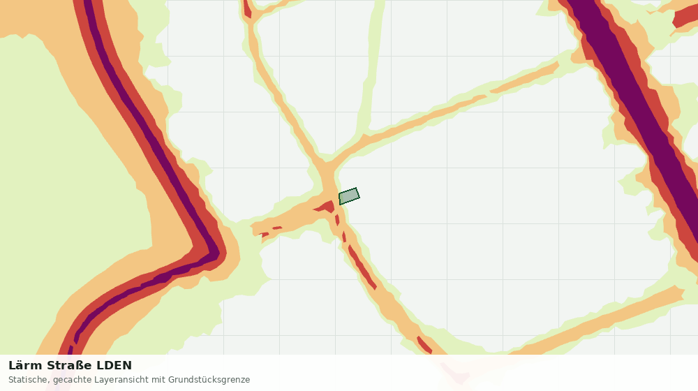 Statische Kartenansicht: Lärm Straße LDEN